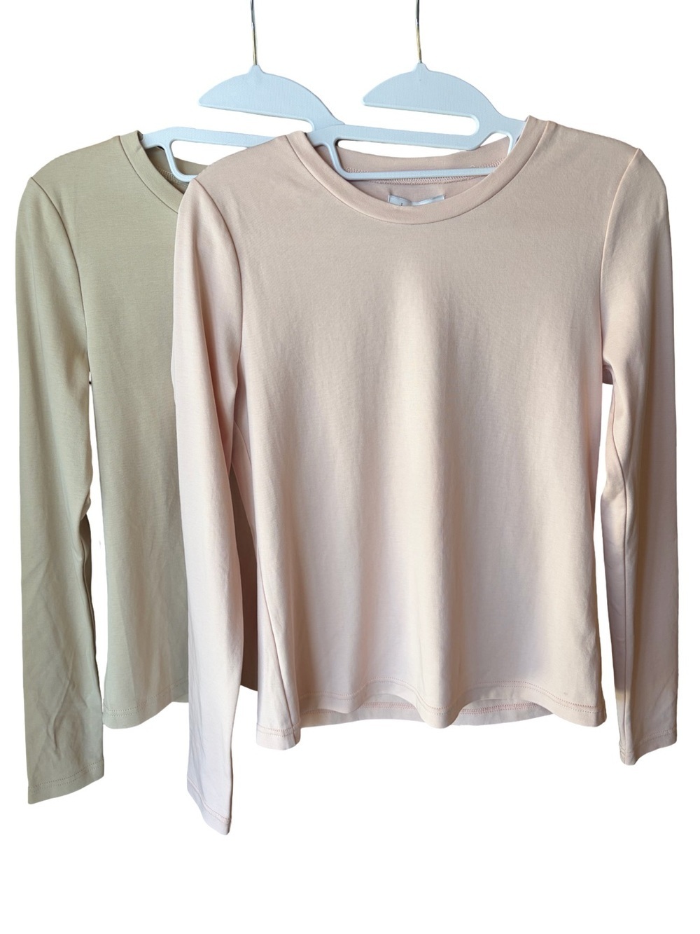 J. Society NWT 2-Pack Long Sleeved Tees Tan/Pink Size S
